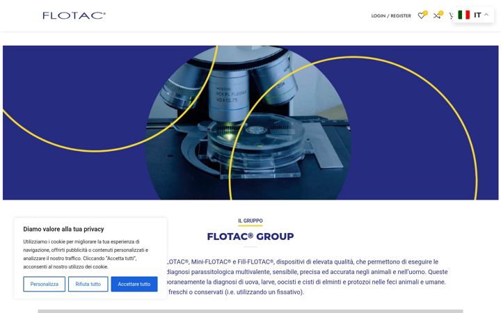 Captură de ecran a flotac.it