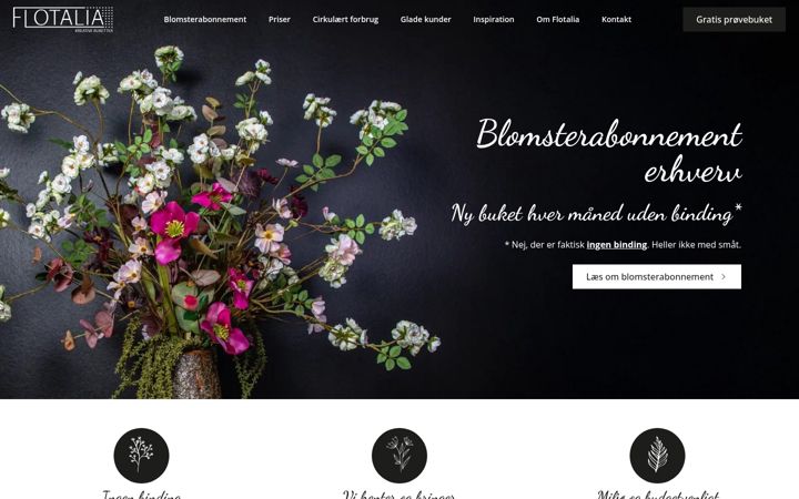Screenshot of flotalia.dk