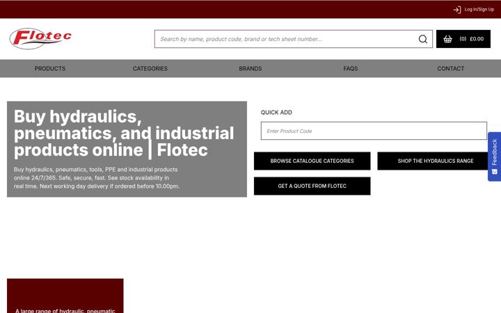 Screenshot of floteconline.com