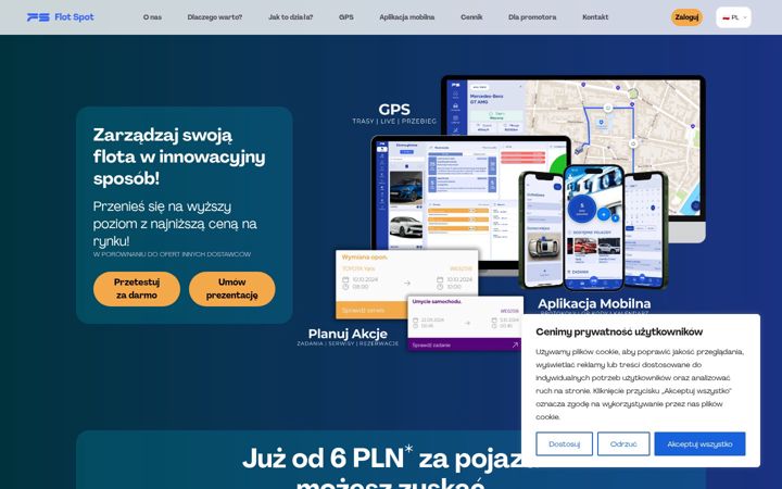 Screenshot of flotspot.com