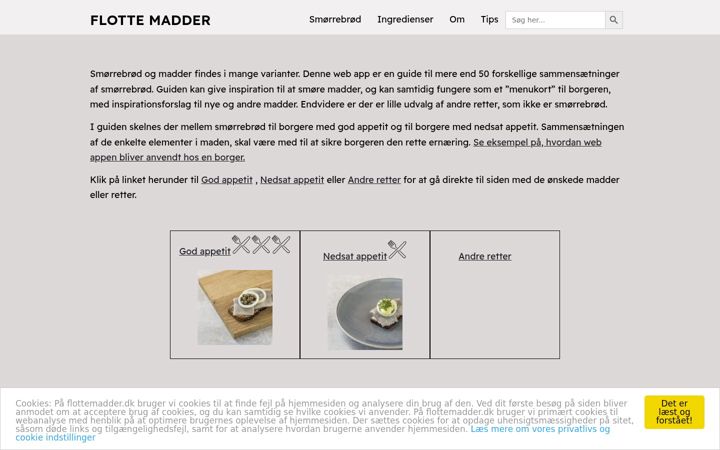 Screenshot of flottemadder.dk