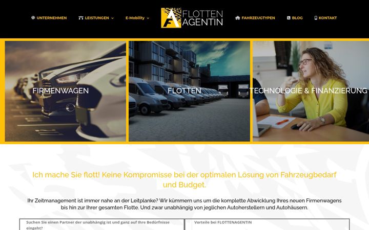 Screenshot ta' flottenagentin.de
