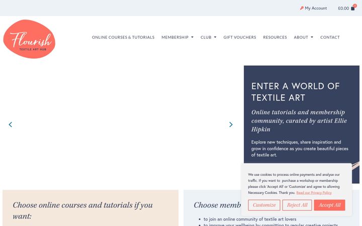 Screenshot of flourish-hub.com