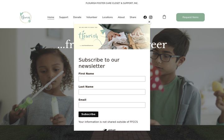 Screenshot of flourishcloset.com