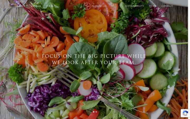 Screenshot of flourishfood.co.uk