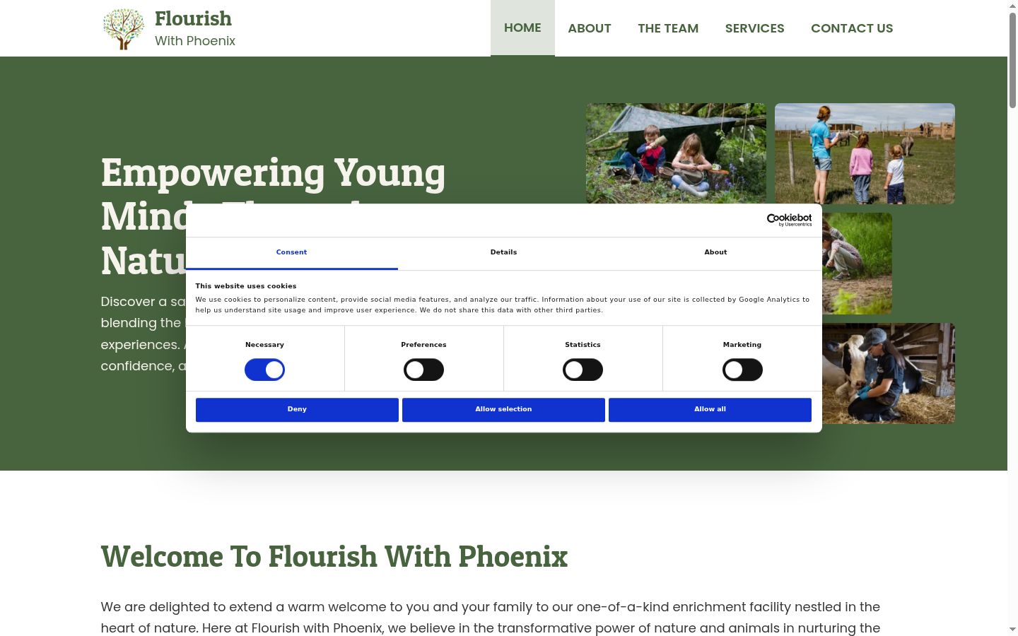 Screenshot van de toestemmingsbanner zoals getoond vóór enige interactie