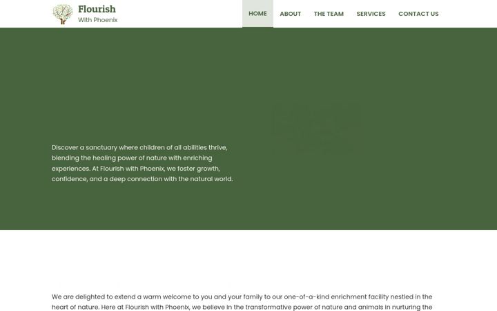 Ekrānuzņēmums no flourishwithphoenix.co.uk
