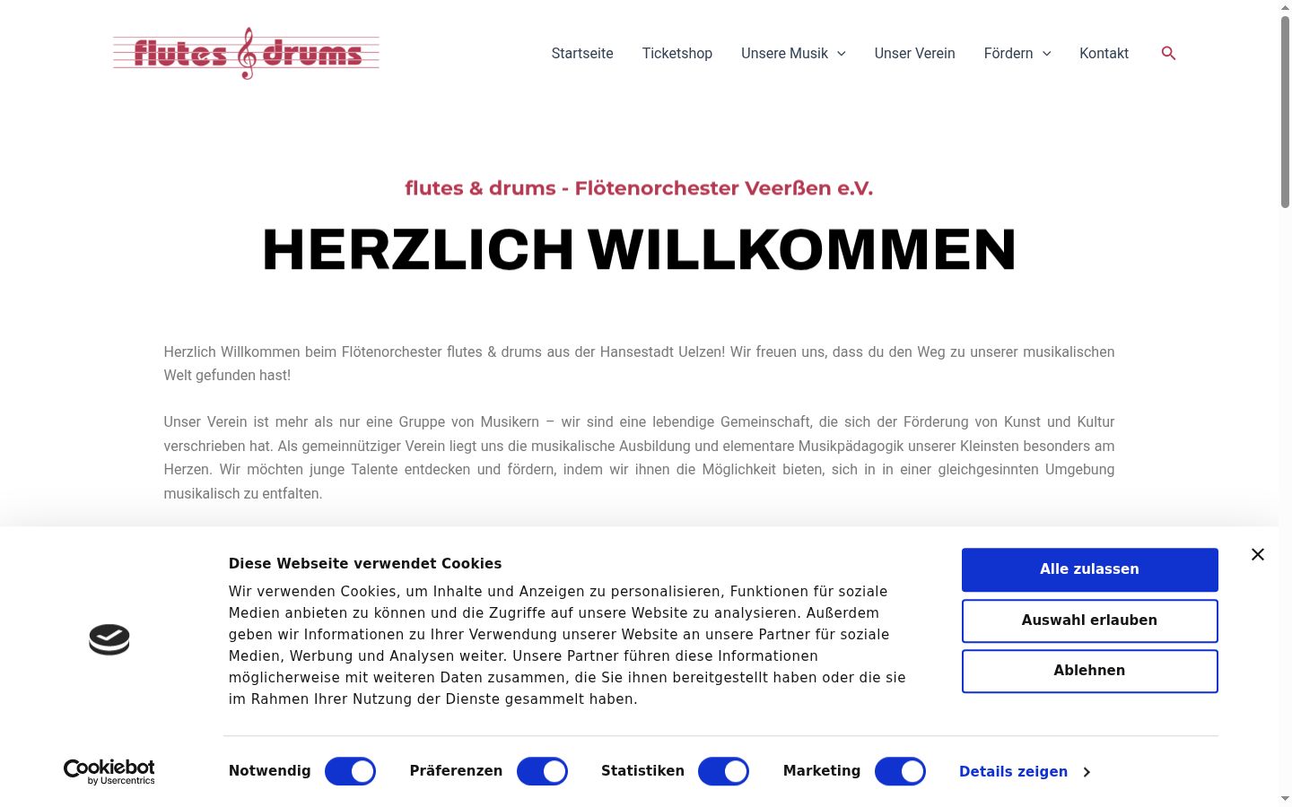 Screenshot tal-banner tal-kunsens muri qabel kwalunkwe interazzjoni
