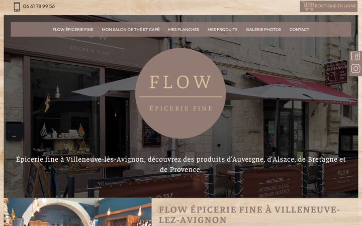 Screenshot of flow-epicerie-fine.fr