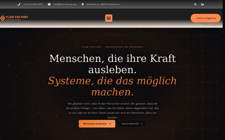 Screenshot of flow-factory.org