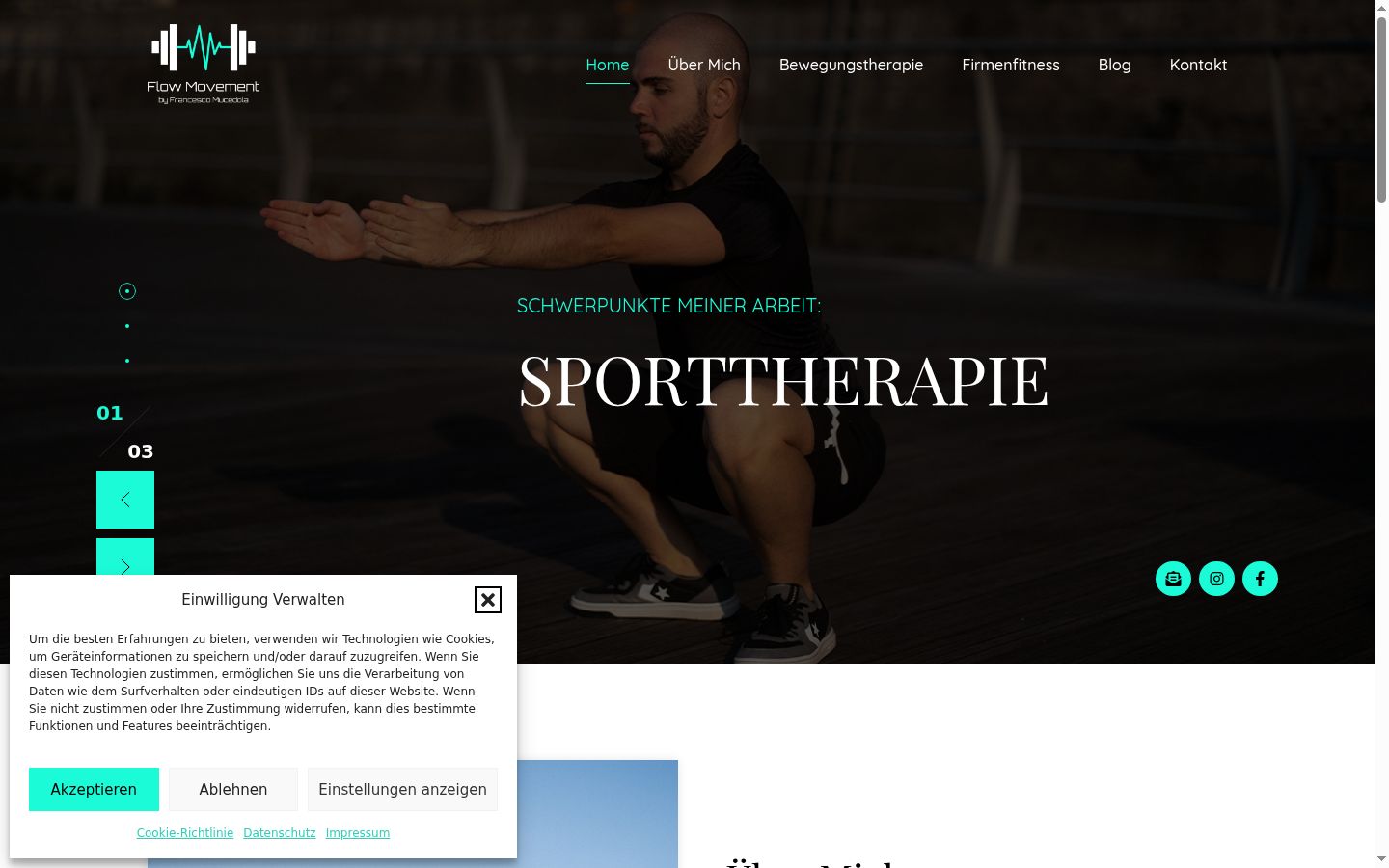 Screenshot tal-banner tal-kunsens muri qabel kwalunkwe interazzjoni