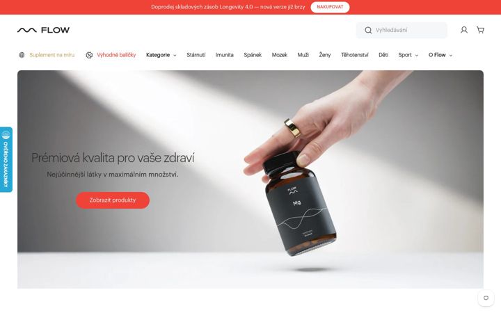 Screenshot of flow-nutrition.cz