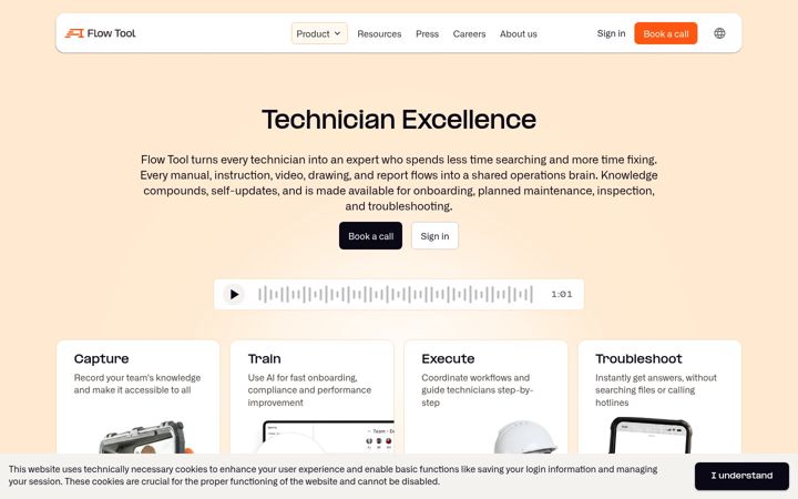 Screenshot of flow-tool.com