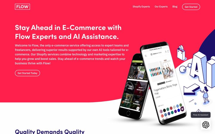 Screenshot of flow.co.uk