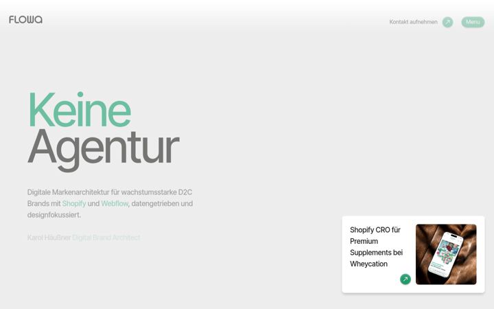 Screenshot of flowadigital.de