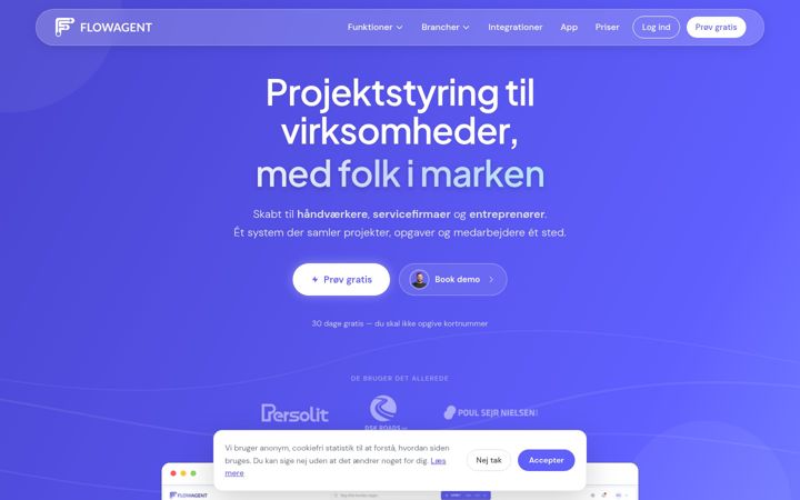 Screenshot of flowagent.nu