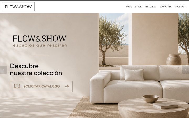 Screenshot of flowandshow.com