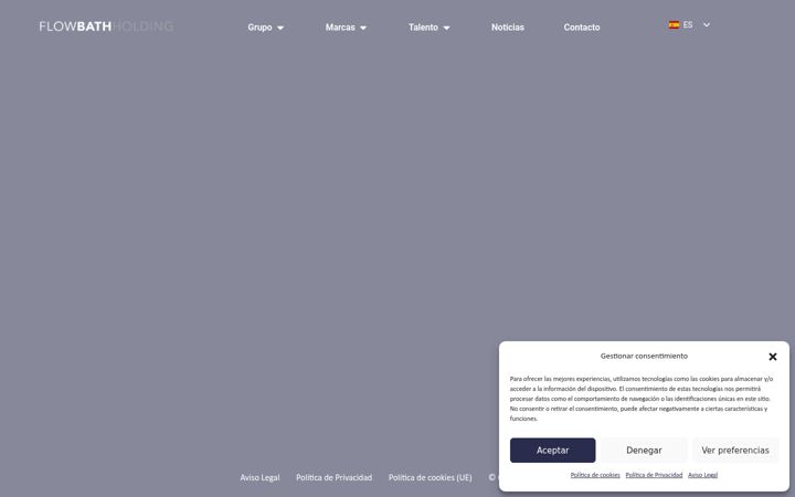 Screenshot of flowbathholding.com
