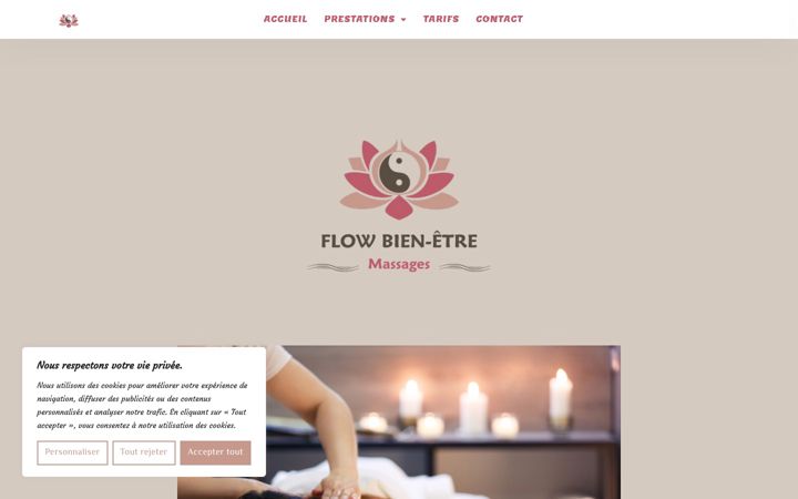 Screenshot of flowbienetre.fr