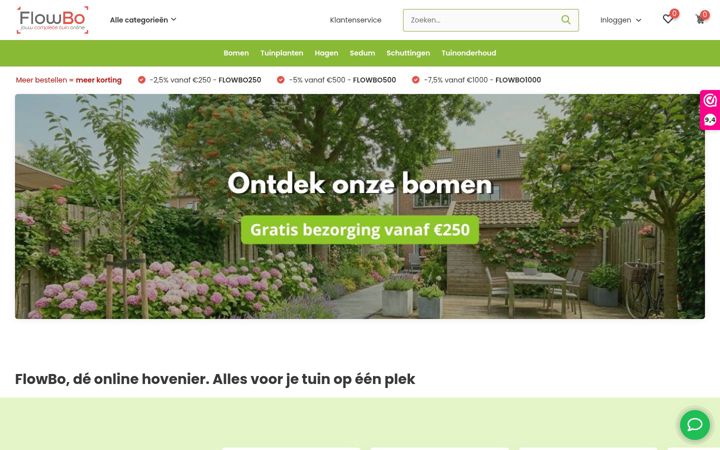 Ekraanipilt saidist flowbo.nl