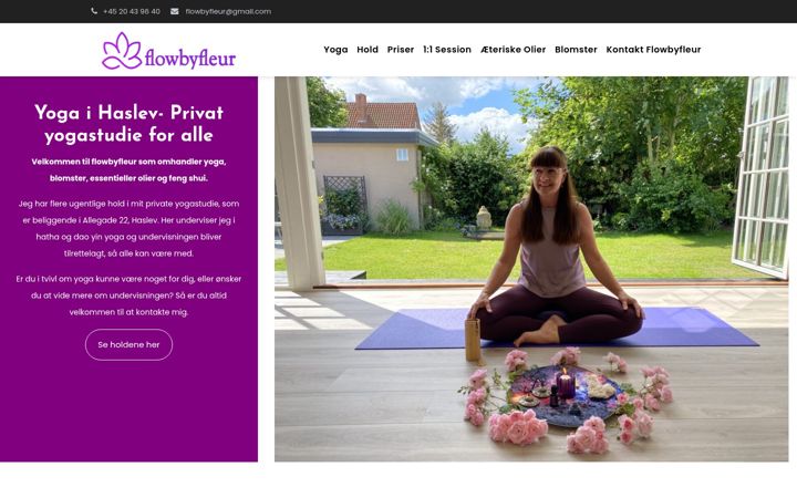 Screenshot of flowbyfleur.dk
