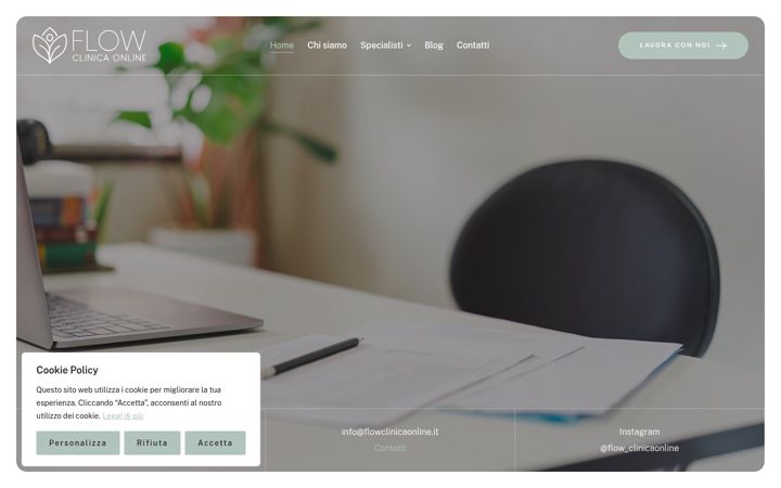 Captură de ecran a flowclinicaonline.it