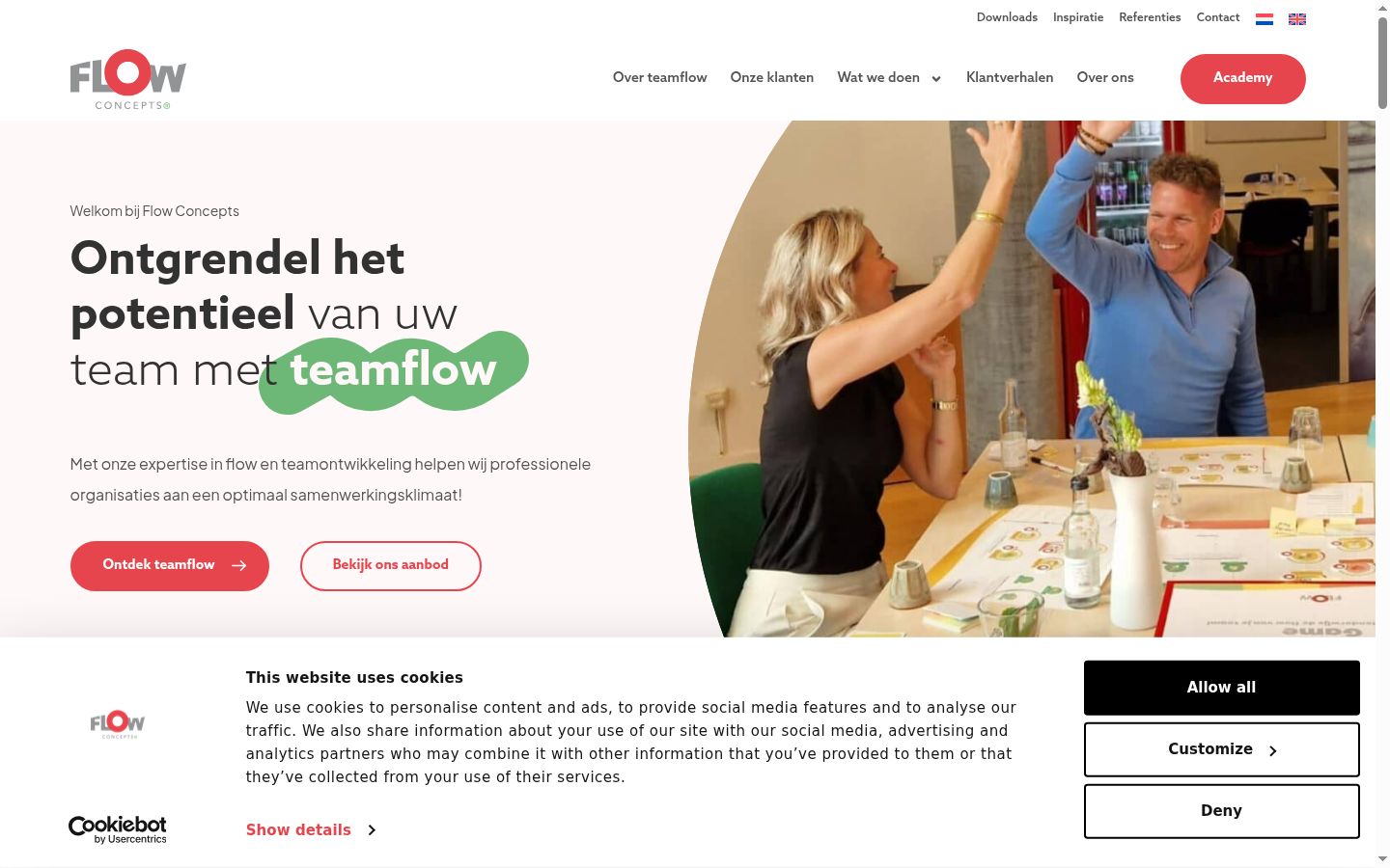Screenshot des Einwilligungsbanners vor jeglicher Interaktion