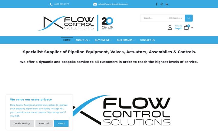 Screenshot of flowcontrolsolutions.com