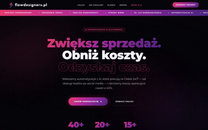 Screenshot of flowdesigners.pl