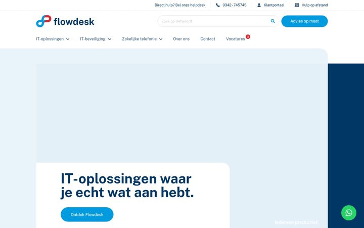 Screenshot of flowdesk.nl