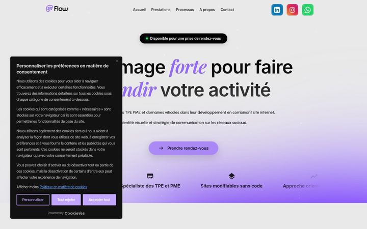 Screenshot of floweb.net