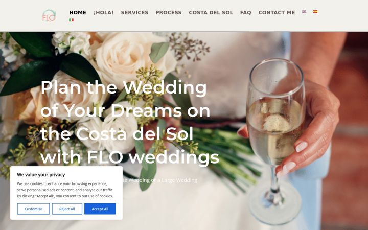 Screenshot of floweddings.com