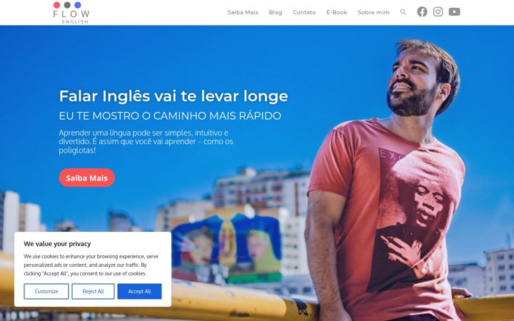 Екранна снимка на flowenglish.com.br