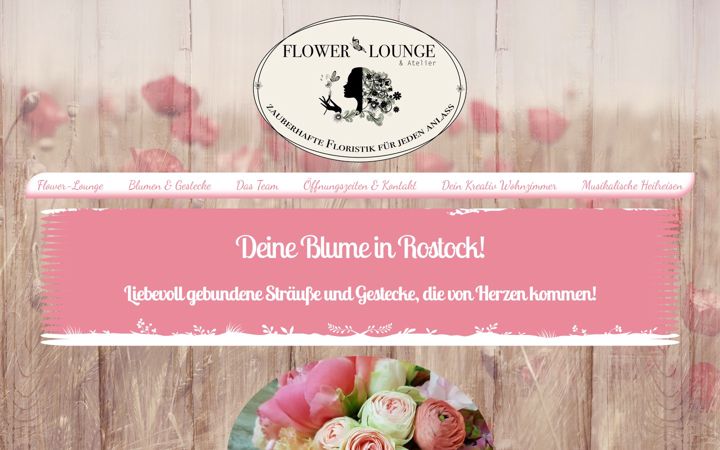 Screenshot of flower-lounge-rostock.de