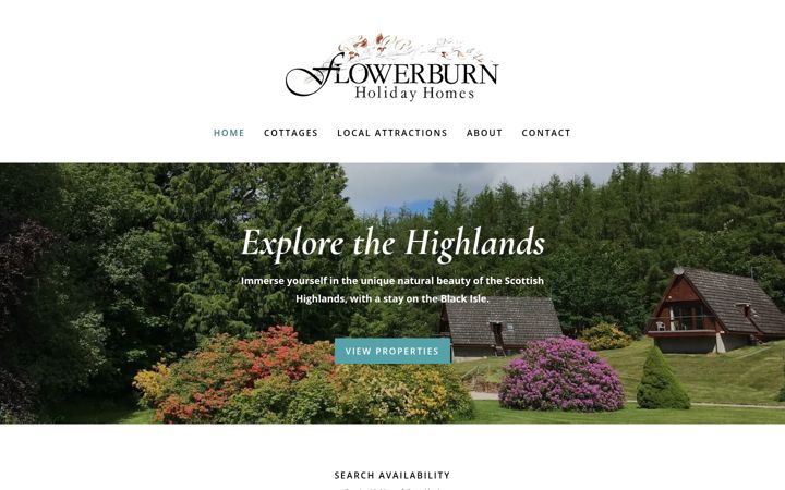 Screenshot of flowerburn.com