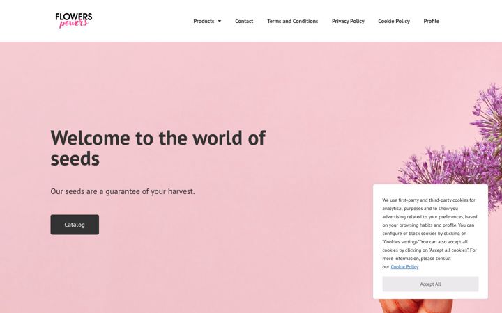 Screenshot of flowercolor.xyz