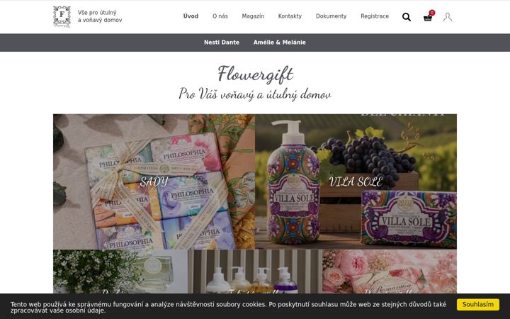 Screenshot of flowergift.cz