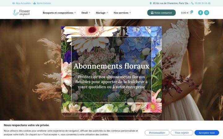 Screenshot of flowerimpact.fr