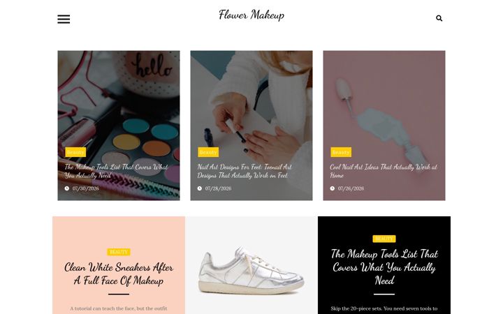 Screenshot of flowermakeup.info