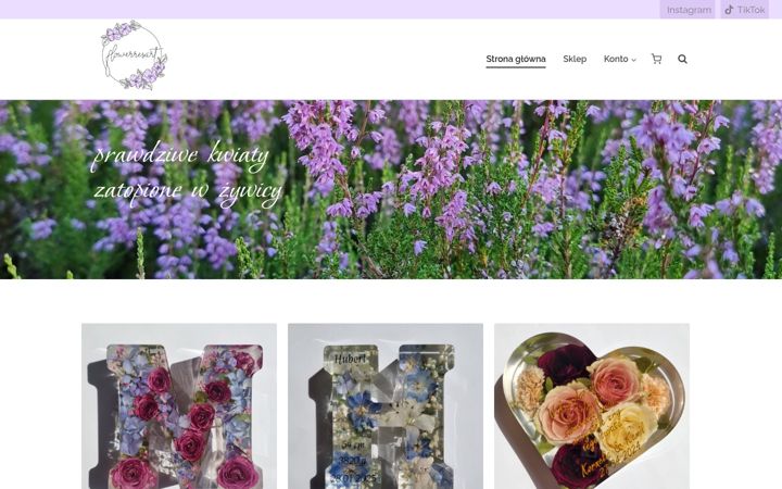 Screenshot ta' flowerresart.pl