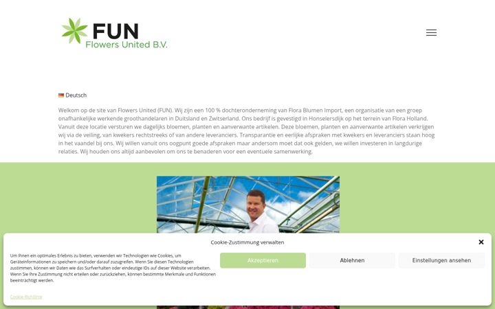 Screenshot of flowers-united.com