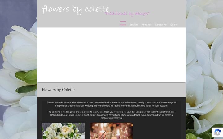 Screenshot ta' flowersbycolette.co.uk