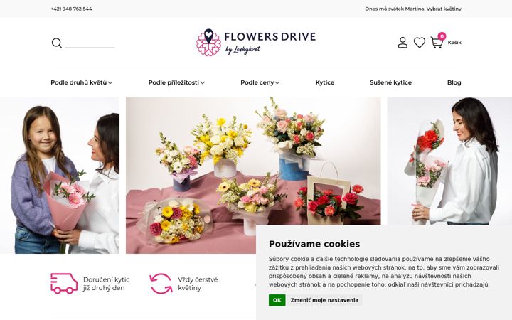 Screenshot of flowersdrive.cz