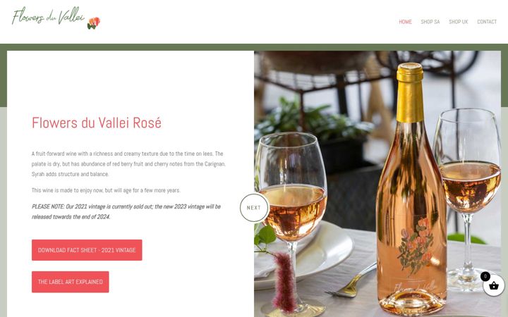 Screenshot of flowersduvallei.com
