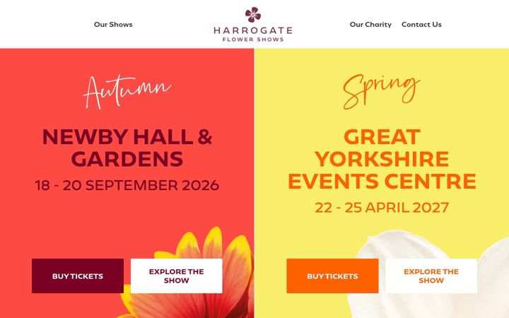Screenshot of flowershow.org.uk
