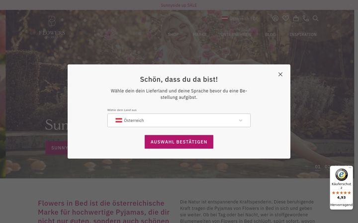 Screenshot of flowersinbed.com
