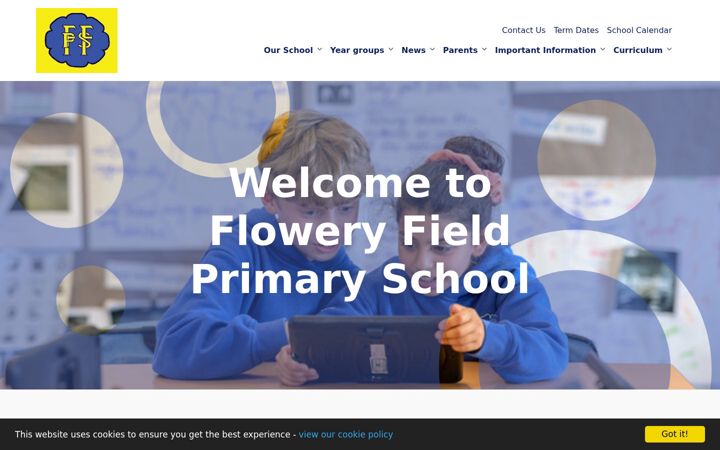 Screenshot of floweryfieldschool.org.uk