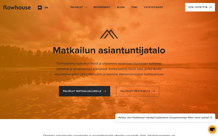 Screenshot of flowhouse.fi