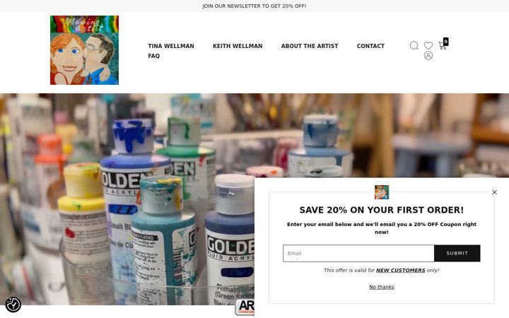 Screenshot of flowingartist.com