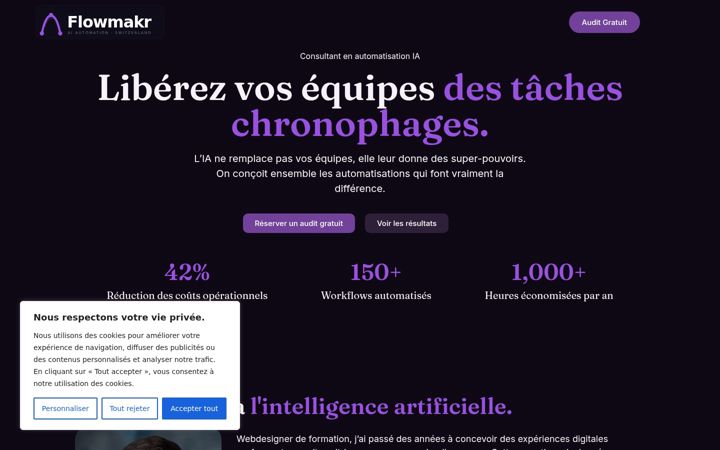 Screenshot of flowmakr.ch